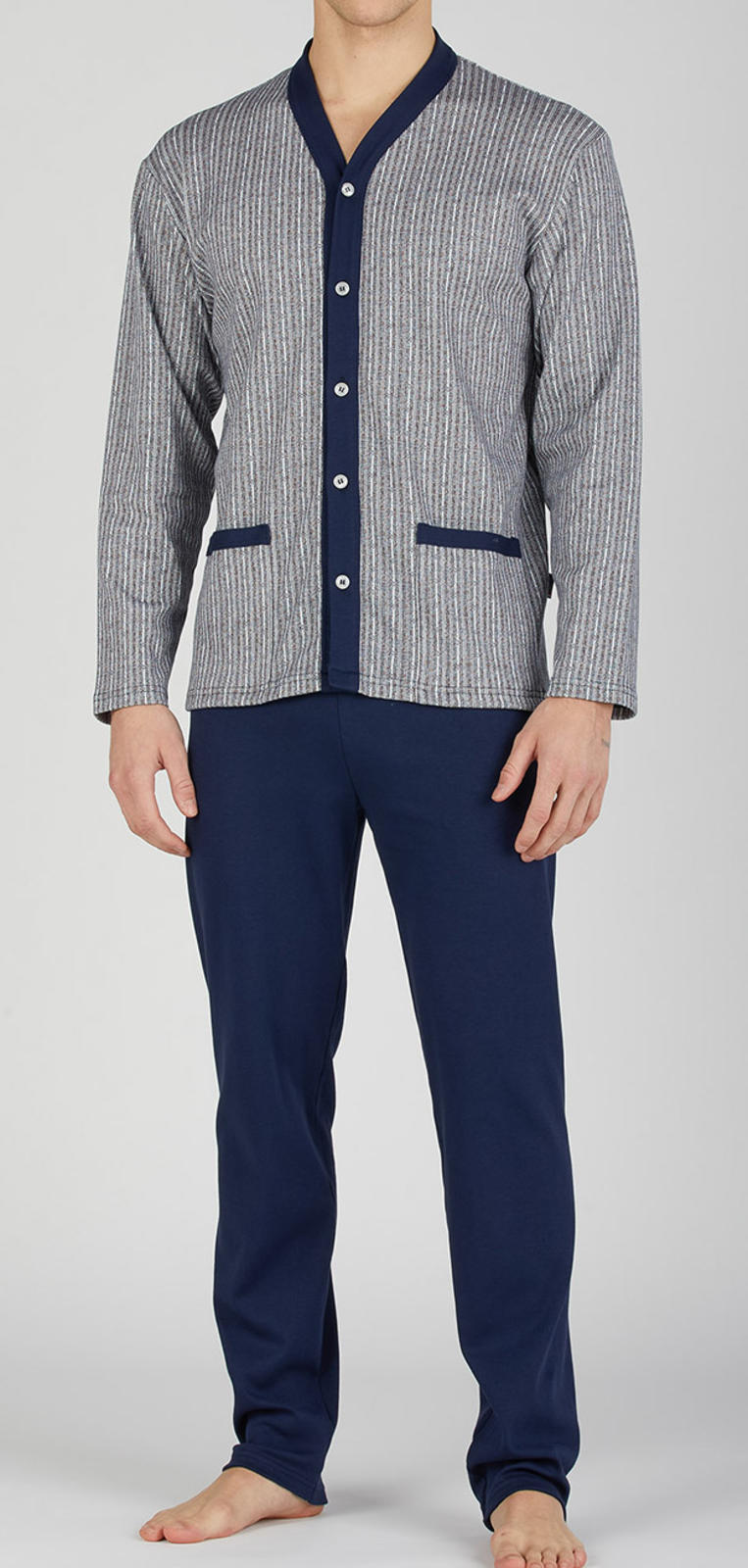 PIGIAMA APERTO UOMO M/L 7004 Tellini S.r.l. Ingrosso Abbigliamento